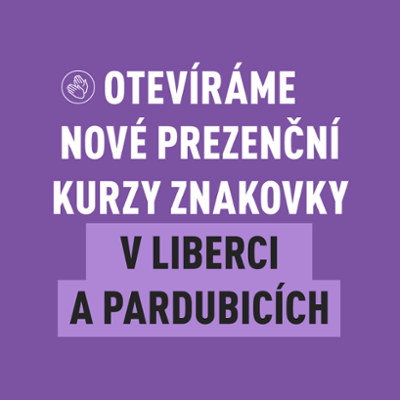 Nabídka kurzů českého znakového jazyka - PREZENČNĚ